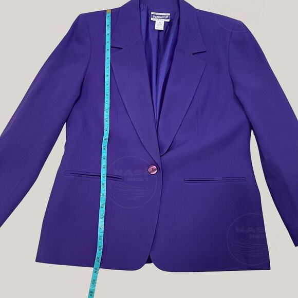 Vintage Pendleton 100% Wool Blazer 10 | Purple Classic Tailored Jacket USA, Rare - Picture 9 of 9